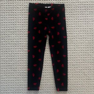 Janie and Jack velvet legging 4T Navy Blue